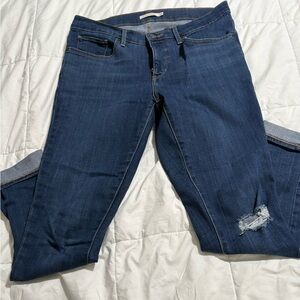 Levi's Women's Dark Blue Straight Leg Jeans